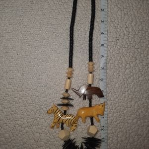Animal ethnic tribal necklace